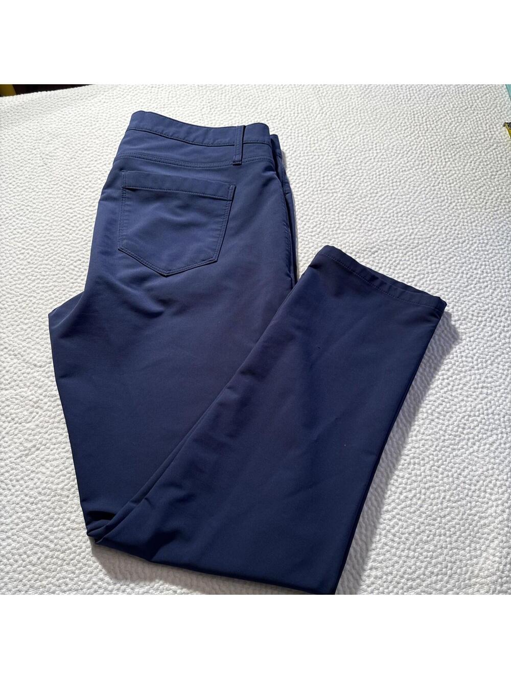 Kenneth Cole Awearness Tech Pants Performance Men’s Blue Slim Fit 38 X 32